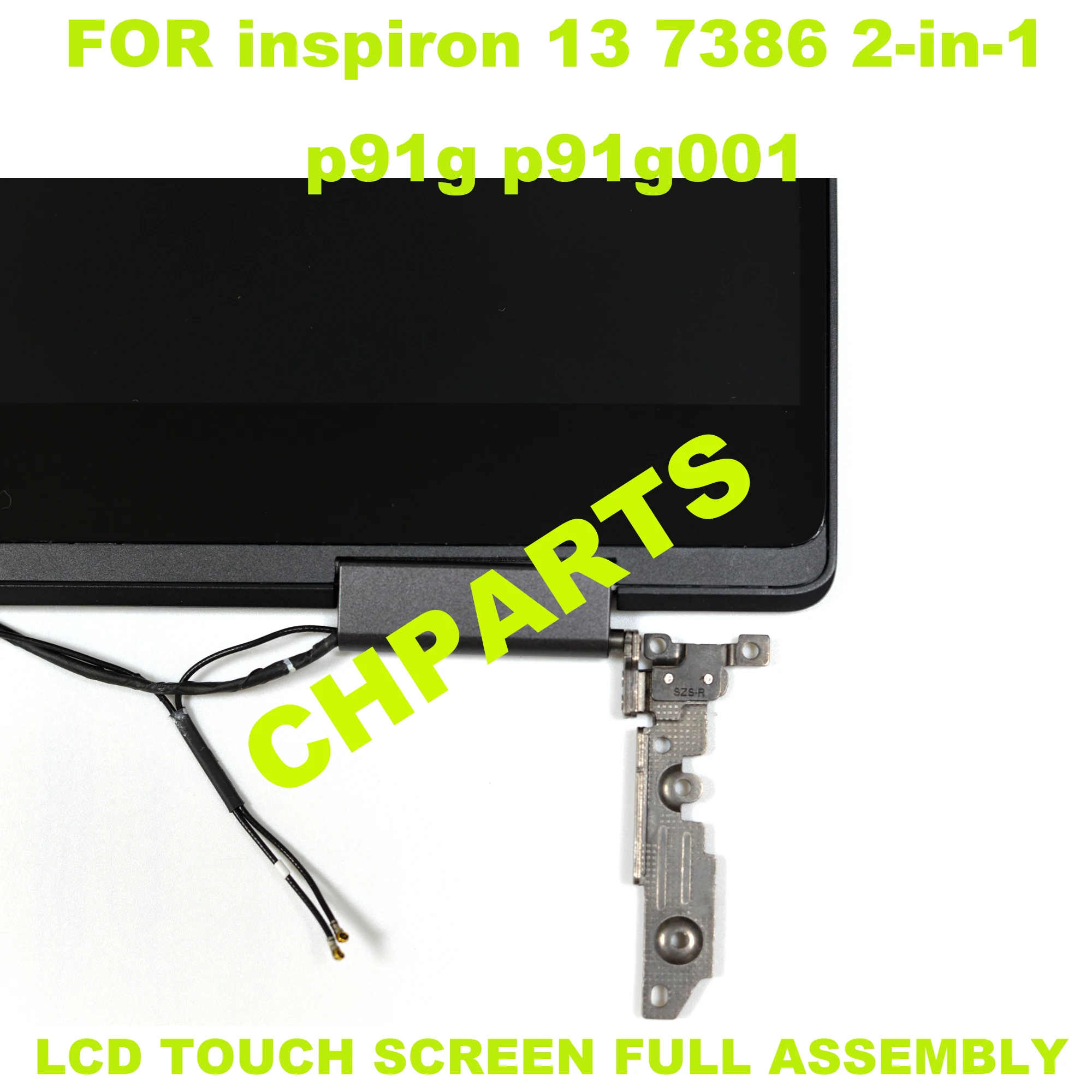 Imagem -03 - Tela de Toque Lcd para Dell Inspiron 13 Montagem Completa Prata Preto 7386 P91g P91g001