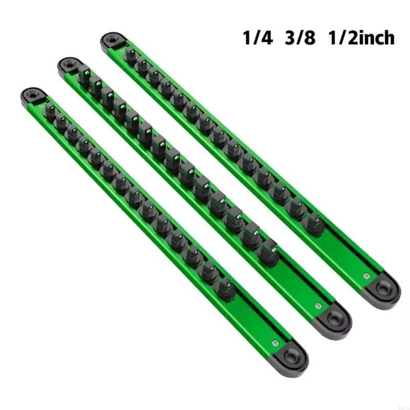 

X9FA Aluminum Socket Holder With Strong Base And Rotating Clip For Secure Tool Organization In Various Environments
