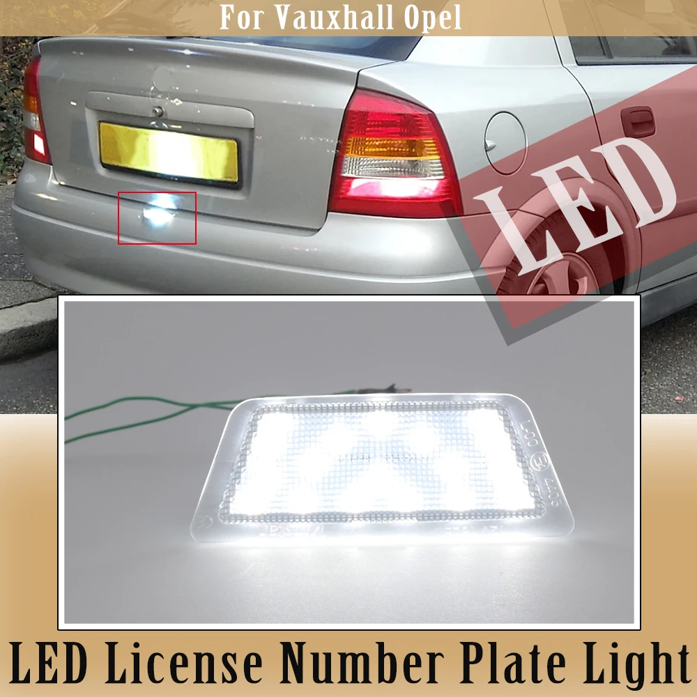 1PCS High Performance Car Rear LED License Number Plate Light For Vauxhall Opel Astra G MK4 HB Saloon 1998-2004
