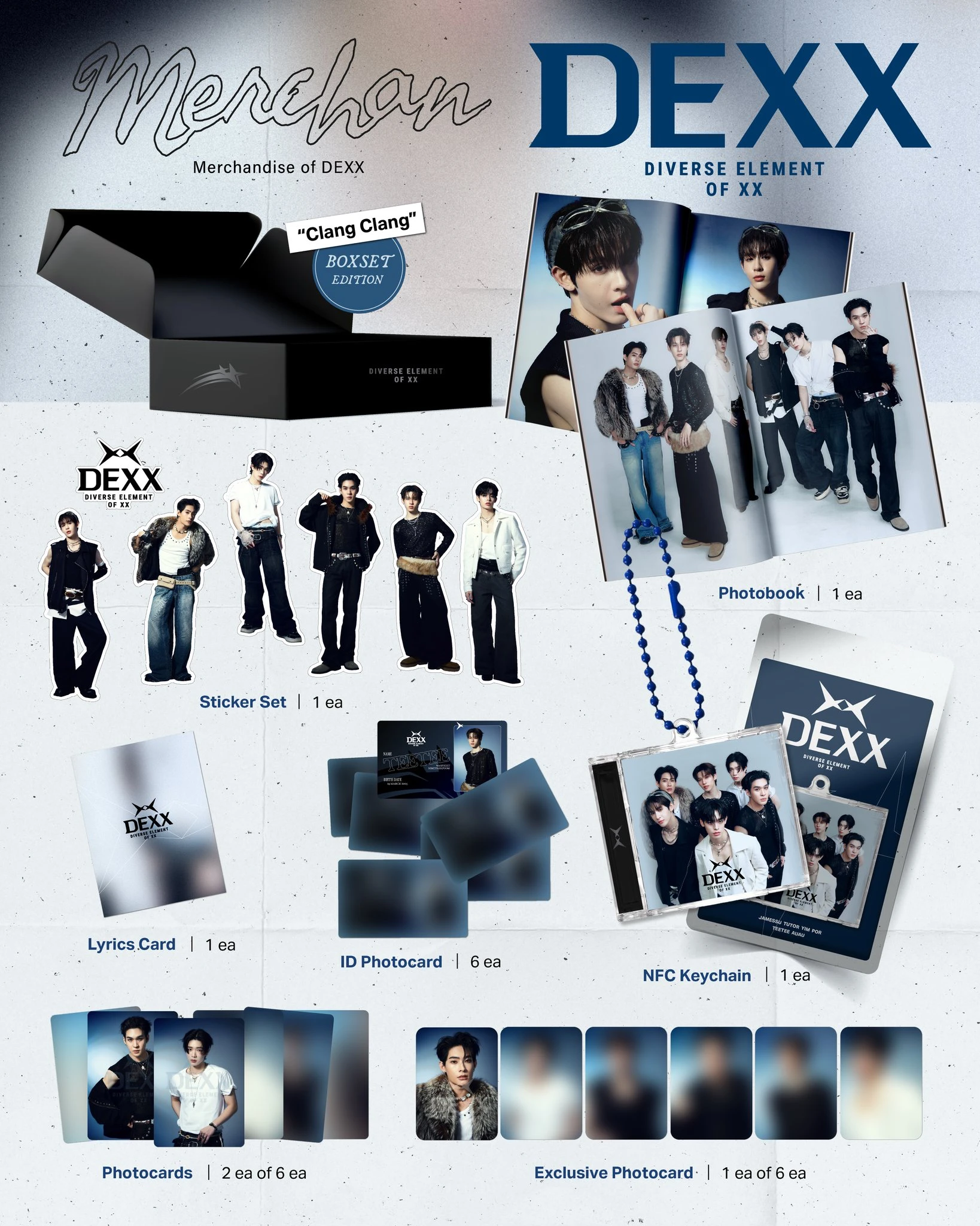 

Thai DEXX team album merchandise official original pre sale