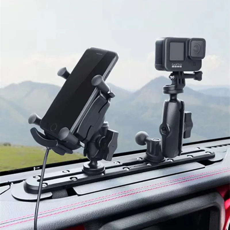 

15.35" Tough Track Dashboard Mount for Jeep JL & Gladiator Wrangler mobile phone holder