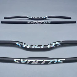 Syncros Carbon Fiber Handlebar Bike Mountain Bicycle MTB Rise / Flat Handlebar 31.8mm Dazzling Color White Logo