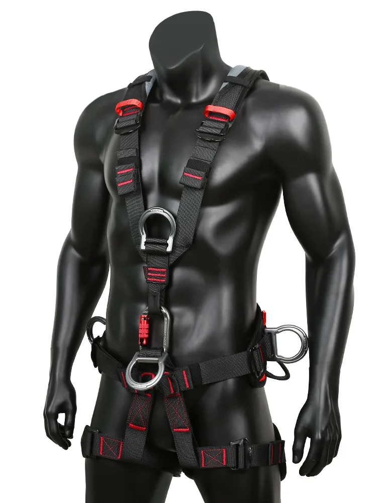 Outdoor Rock Climbing Harness Full Body Safety Belt Anti Fall Removable Gear Xinda Five-point Altitude Protection Equipment