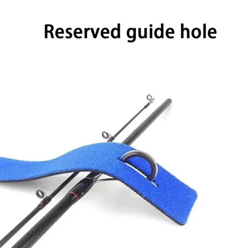 10 stücke Nicht-Slip Angelrute Krawatte Halter Strap Gürtel Tackle Elastische Wrap Bandage Band Pole Verschluss Krawatten Outdoor angeln Werkzeuge – Detail 3