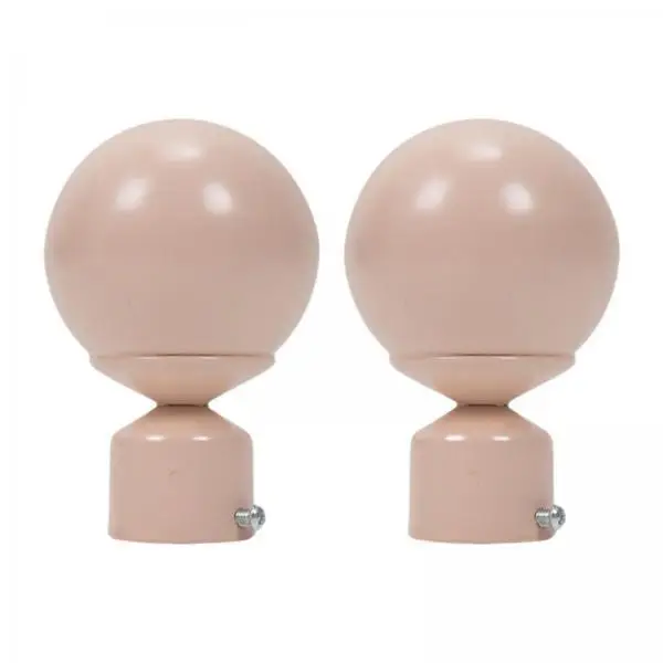 Replacement Curtain Rod Finials Iron Decorative End Caps Versatile Window Accessory for Room Decor