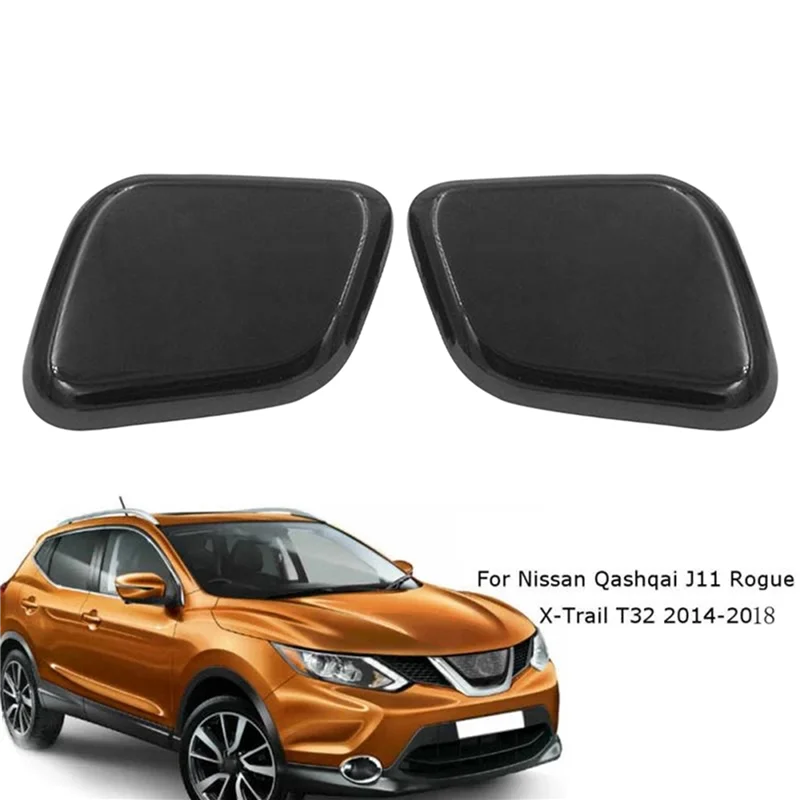 Authentic Car Front Headlight Washer Nozzle Headlight Spray Cover For Nissan Qashqai J11 2014+ 28658-4Emxx 28659-4Emxx