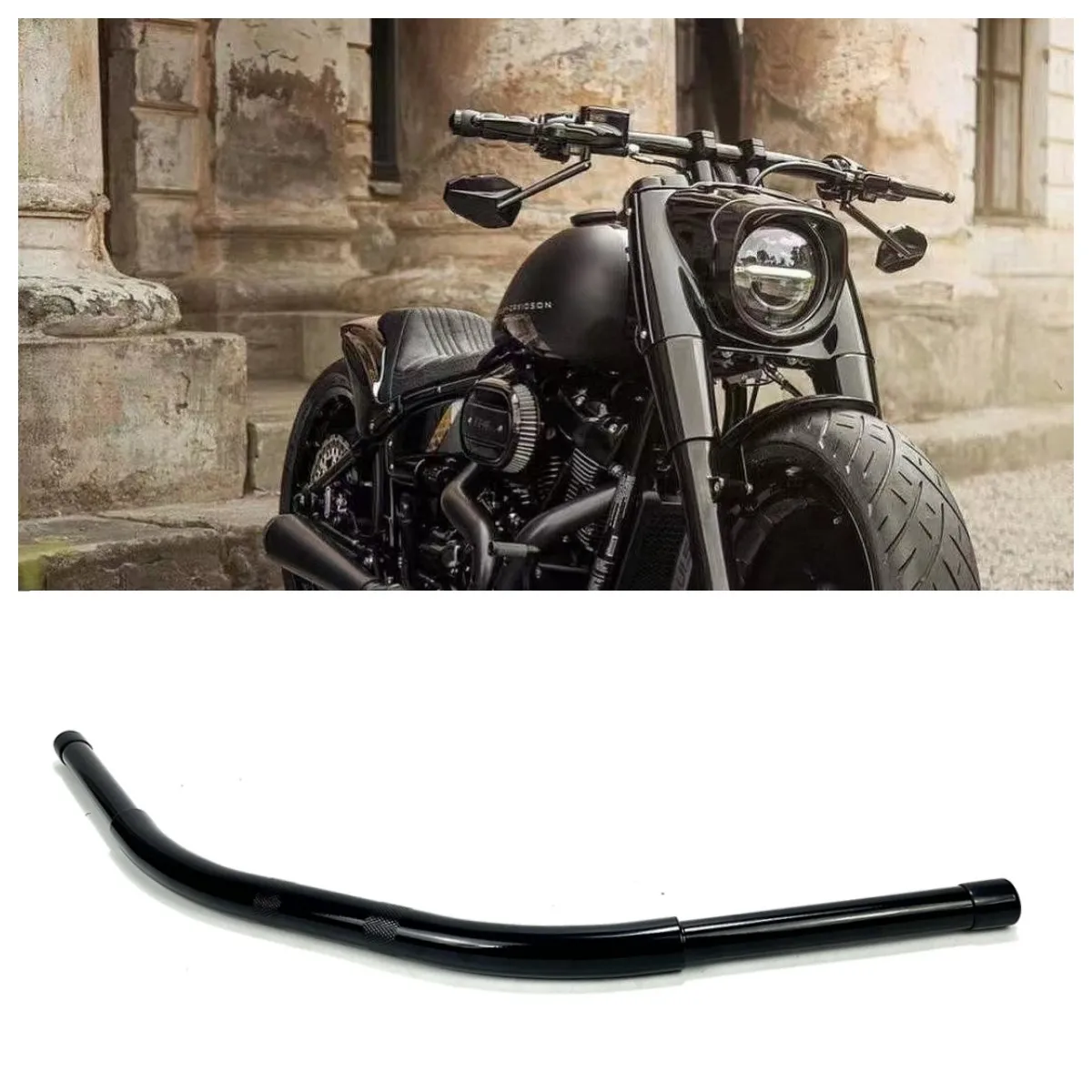 

Motorcycle 1-1/4 inch drag handlebar for Harley Breakout Fat boy 2008-2023 Customizable MOTO accessories