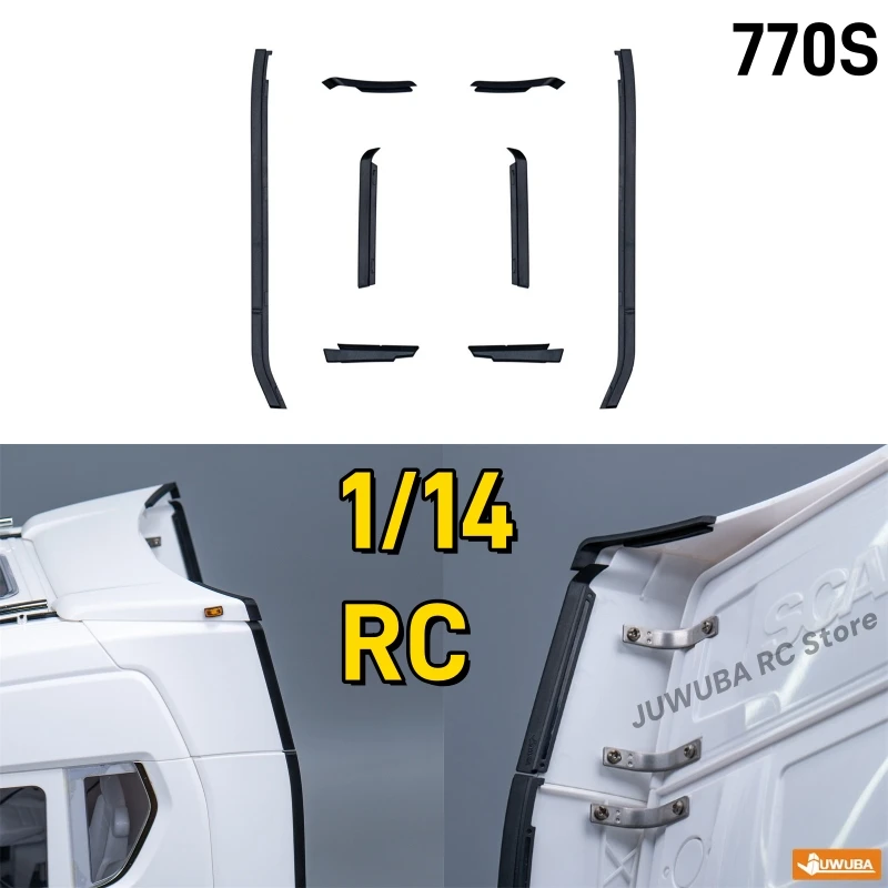 1/14 RC Spielzeug Lkw 770S Air Deflektor Cab Schutz Streifen Für Tamiya 1/14 RC Traktor Lkw 770S 8x4 6x4 4x2 Teile Zubehör