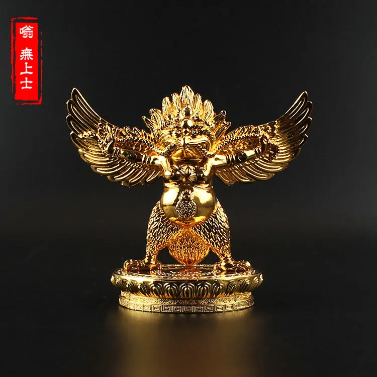 

Dapeng Golden-winged Bird Buddha Statue, Bronze Protector God, Surrender All Demons Protector Bodhisattva Eagle King
