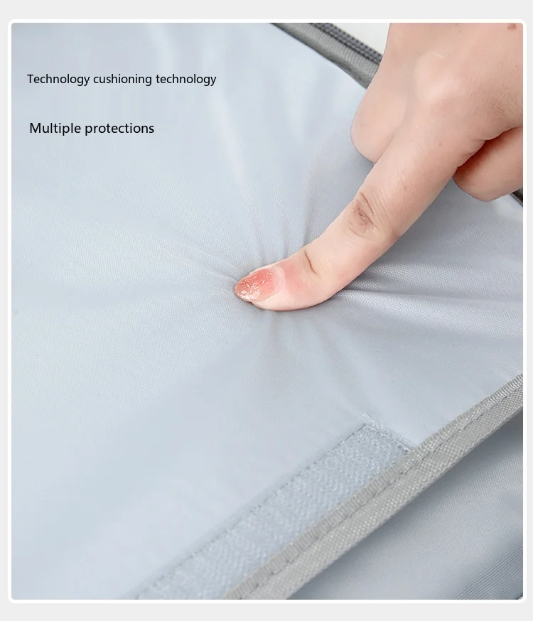 Professionelle Laptop-Aktentasche 11,6-15,6 Zoll Oxford Wasserdichte Handtasche für Geschäftsreisen – Detail 9