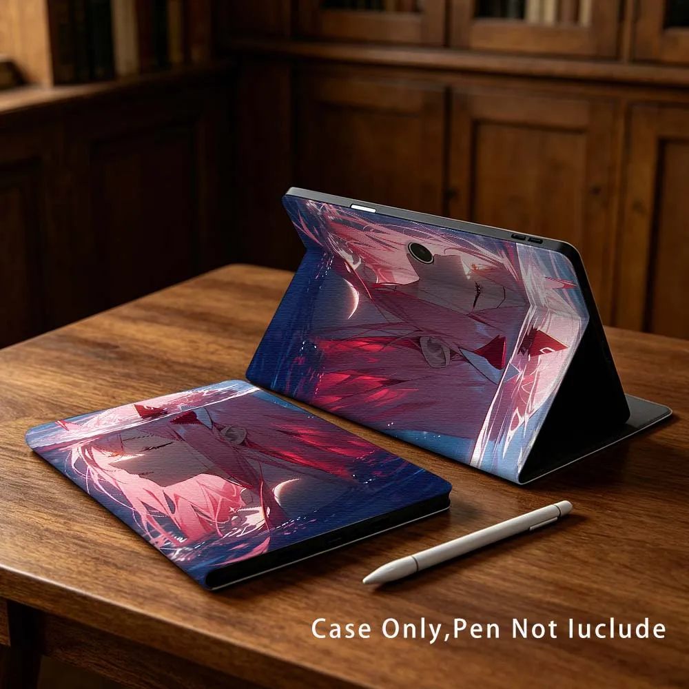 

Cartoon Pink Hair Zero Two For OPPO VIVO IQOO OnePlus Realme Pad 3 Pro 13 12.1 11.61 11.4 10.36 11 inch Tablet Case Soft