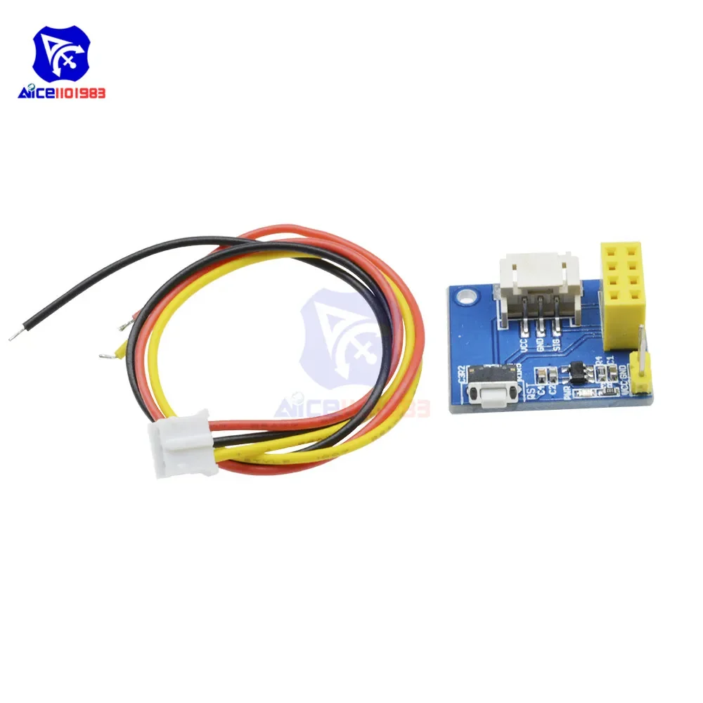 diymore ESP8266 ESP-01 ESP-01S Socket WS2812 RGB LED Controller Adapter Module DC 5V for Arduino IDE with Wire