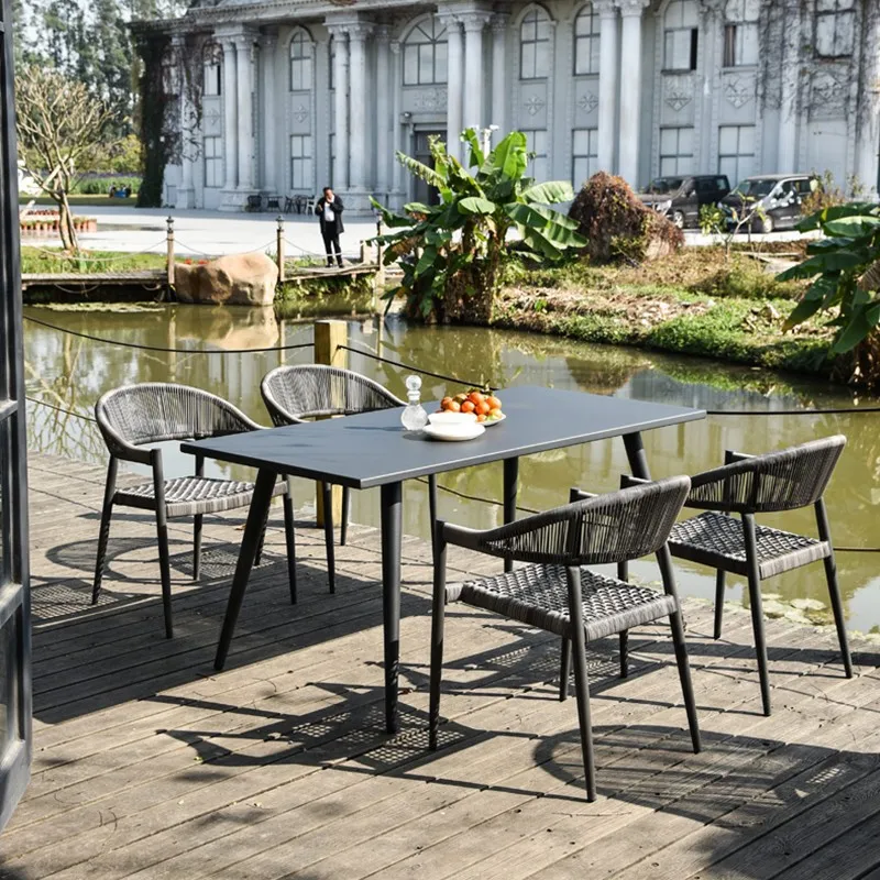 ร้านชานม, คาเฟ่, ร้านอาหาร, โต๊ะและเก้าอี้, เฟอร์นิเจอร์หวายกลางแจ้ง, ลานบ้าน, กิจกรรมพักผ่อนกลางแจ้ง, หวายกันน้ำ