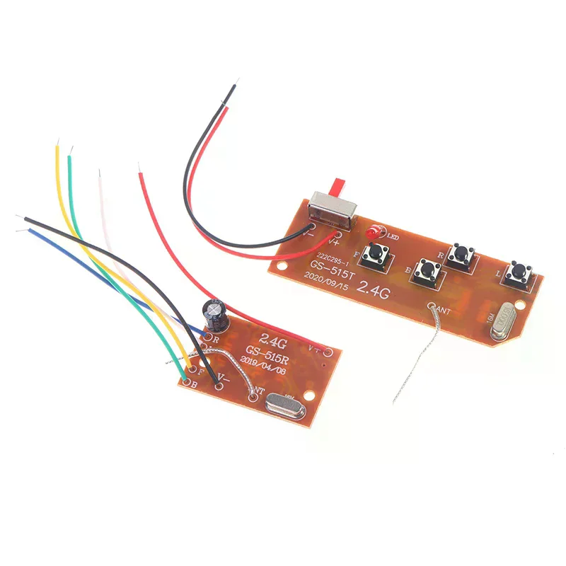 /Cna/4CH RC Remote Control 27MHz Circuit PCB Transmitter Receiver Board with Antenna Radio for RC Car Truck 2.4G