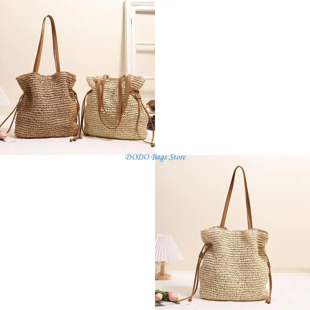 e8fb سعة كبيرة السعة القطن أكياس الكتف الرباط أكياس دلو للاستخدام اليومي #1