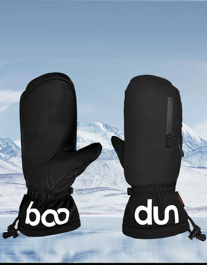 

Зимние лыжные перчатки - водонепроницаемые, утепленные, с сенсорным экраном и застежкой-молнией для активного отдыха на улице