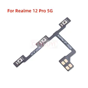 Bilashmart 1~10 Realme 12 Pro 5G Power ON OFF Switch And Volume Side Button Flex Cable