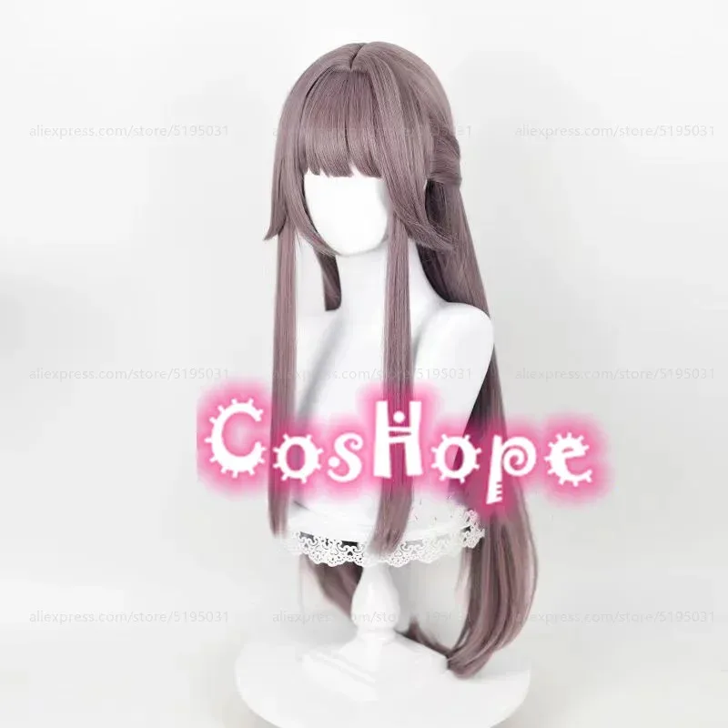 Herta 88 cm Largo Recto Gris Púrpura Anime Cosplay Peluca Sintética Resistente Al Calor;2,r'6;t.