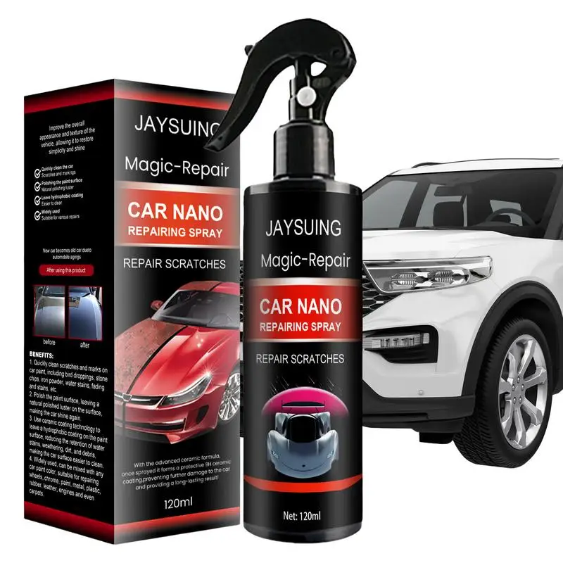 

120ml Ceramic Spray Coating Cleaning Repair Polishing Spray Super Hydrophobic Coating Repairs Car Paint Scratches For Cars