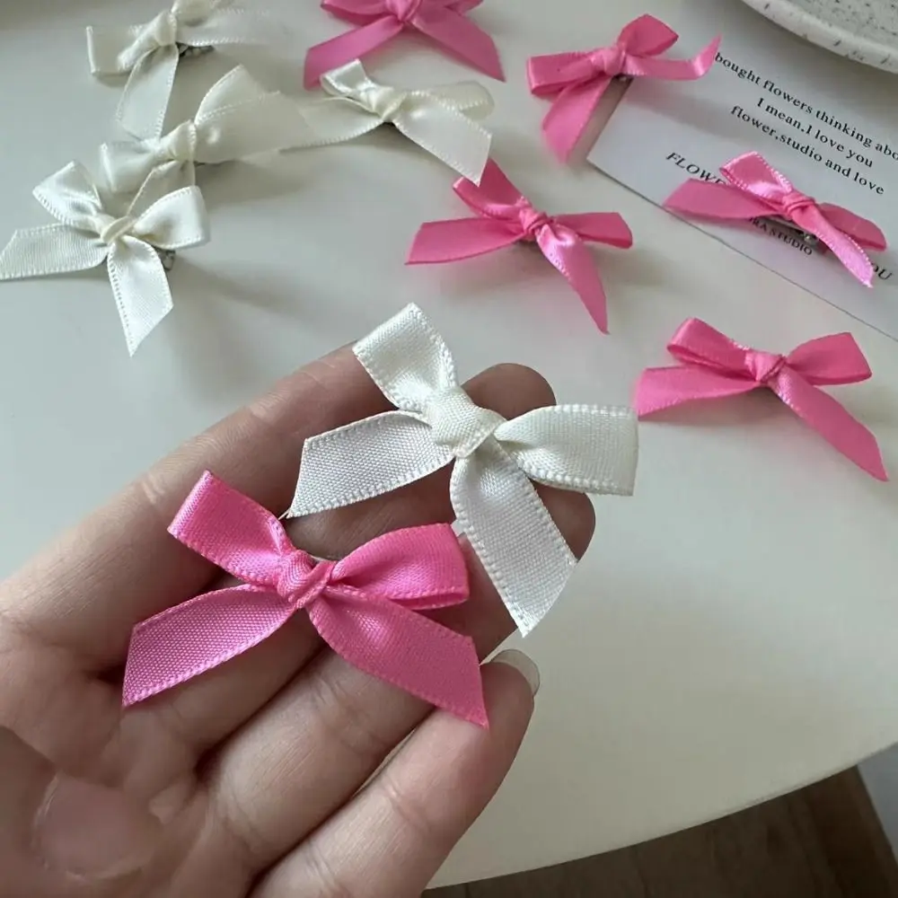 1PC nakrycie głowy Mini Bowknot spinki do włosów wstążka słodka kokardka szpilka nakrycia głowy akcesoria do włosów wielokolorowa wsuwka dziewczyny