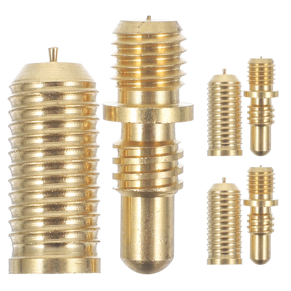 

3 Sets Duty Copper Cue Joint Screws Heavy Duty Copper Pool Cue Extension Screws Connecting Parts Extension Rod Accessories