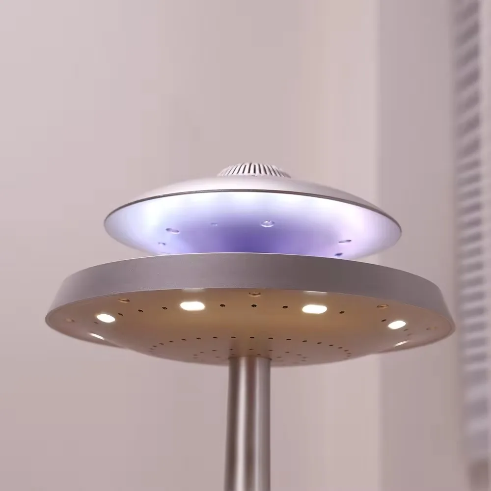 Magnetic Levitation Bluetooth Speaker Novelty Lamp with Colorful LED Lights, Futuristic Decorative Lamp Lamp for Unique Gifts