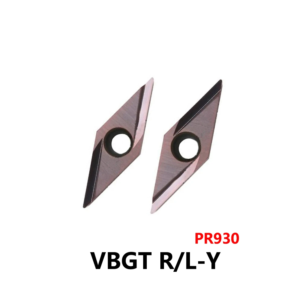 Original VBGT110302R-Y VBGT160404 L-Y PR930 Carbide Inserts VBGT110304L VBGT110301 VBGT110302 VBGT110304 R Y CNC Tool VBGT 1604