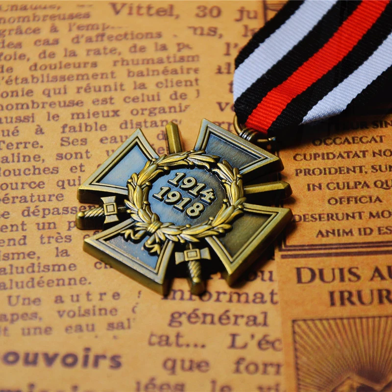 Medalha prussiana da Cruz Hindenburg, Medalha Estrangeira, Medalha Comemorativa do Patrimônio, Emblema, Spot Comércio Exterior, Primeira Guerra Mundial