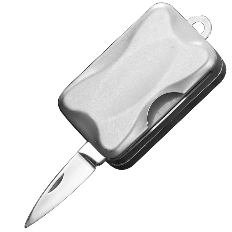 Mini Edc Push Knife, Fingertip Stress Relief Toy, Portable Pocket Unboxing Knife, Stainless Steel Outdoor Tool