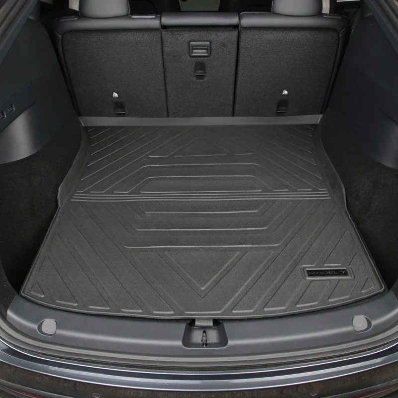 Car TPE Rear Trunk Mats for Tesla Model 3 Y 2023 Waterproof Pad Trunk Tray Carpet Mud Boot Cover Protector Floor Pad Accessories