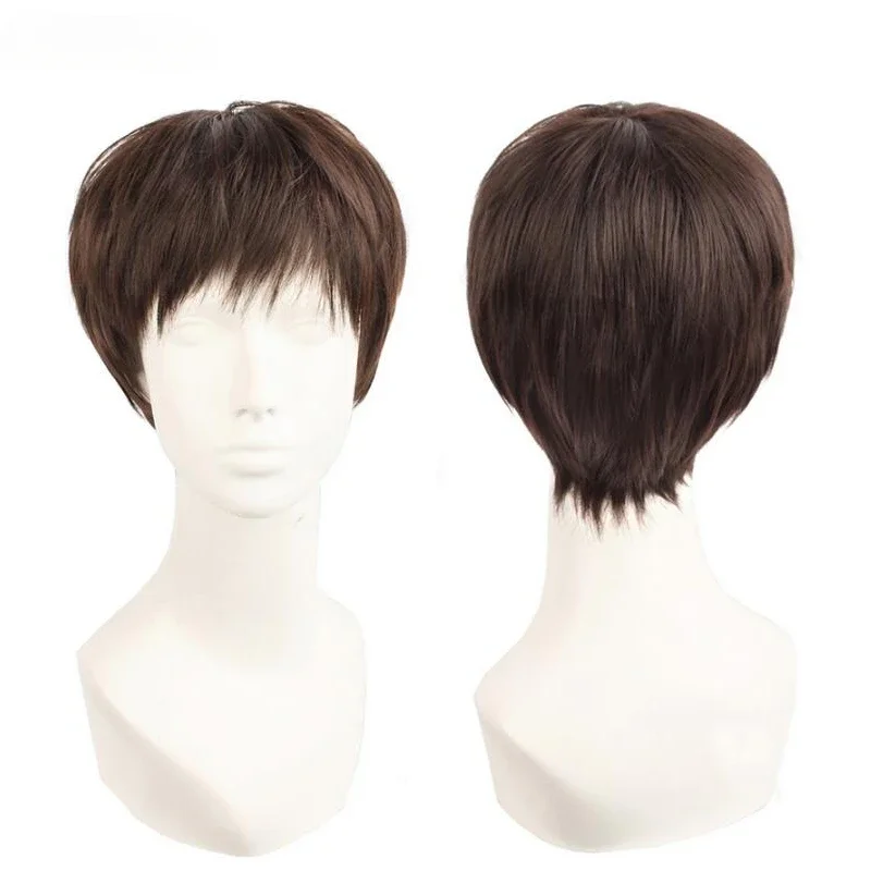 Anime Voltron:Legendary Defender Lance Cosplay Wig Brown Short Heat Resistant Synthetic Hair Wigs