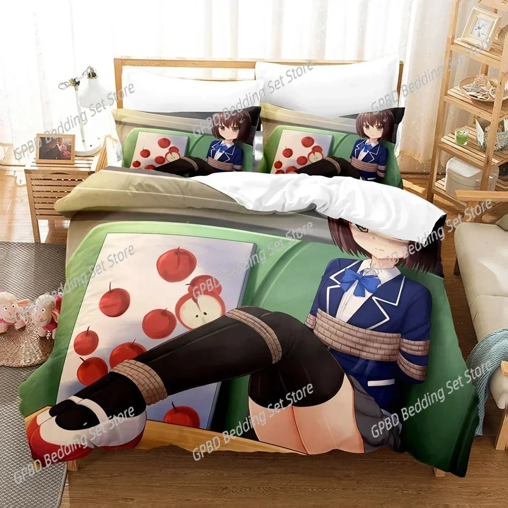 

3D Print Anime Girls This Art Club Has A Problem Bedding Set Single Twin Double Queen King Cal King Size Bed Linen Set