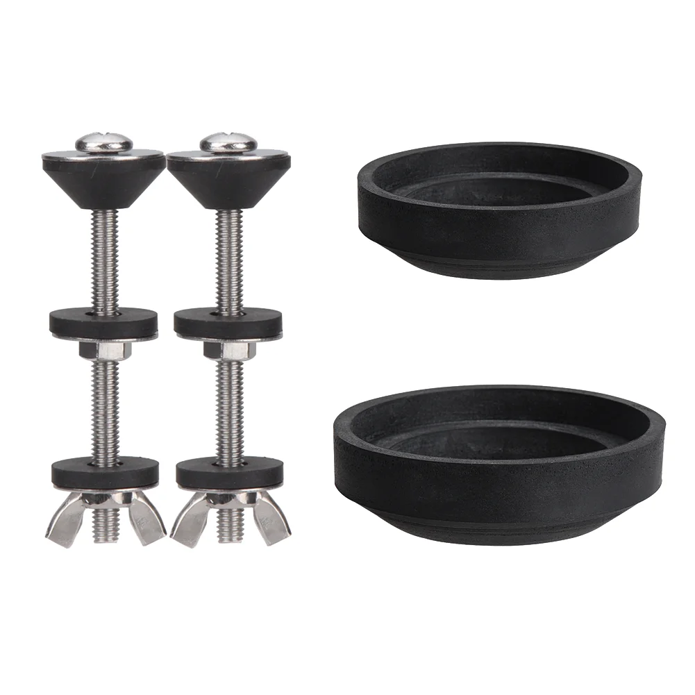 Stainless Steel for m6 Toilet Tank Screws with 2 inch and 3 inch Foam Gaskets for Uniform Pressure Distribution for across Tank