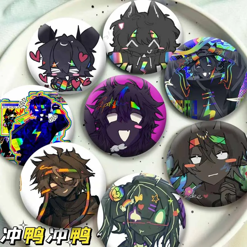 Funny Game Spokeishere Spoke Soft Button Pins Handmade Coin Badges Cartoon Role Playing Brooches Bag Shoes Collar Decor Jewelry