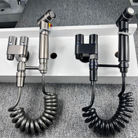 Bathroom Toilet Flushing Spray Gun Household Pressurized Toilet Washer Bidet Sprayer Toilet High Pressure Portable Shattaf Set