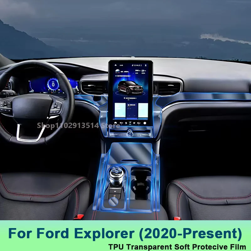 

For Ford Explorer（2020-Present) Car GPS Navigation LCD Screen TPU Protective Film Protector Decoration Stickers