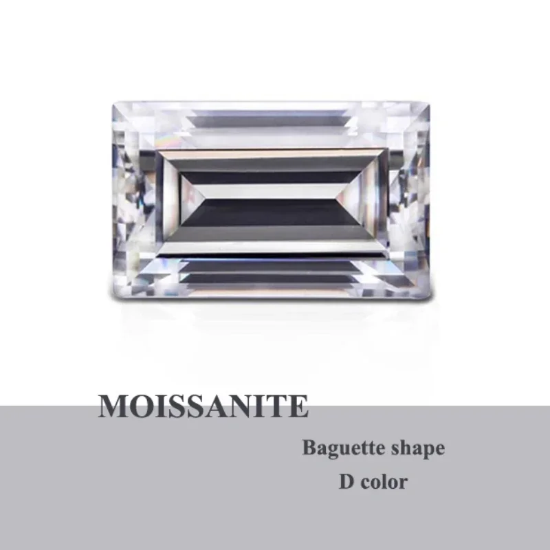 

Муассанит Камни VVS1 D Цвет Прямоугольные Расплавы Драгоценный Камень 1 карат в сумке DIY Усовершенствованные материалы для изготовления ювелирных изделий Оптовая продажа