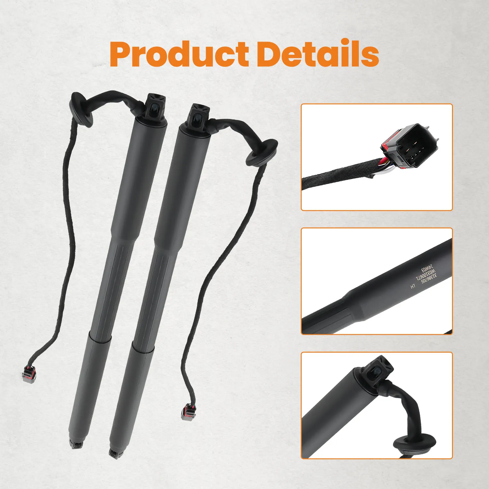 31298576 31479627 31352185    パワーハッチリフトサポート電動リアガススプリングブーツフラップ蓋ストラットボルボXC60 T6オーシャンレース用