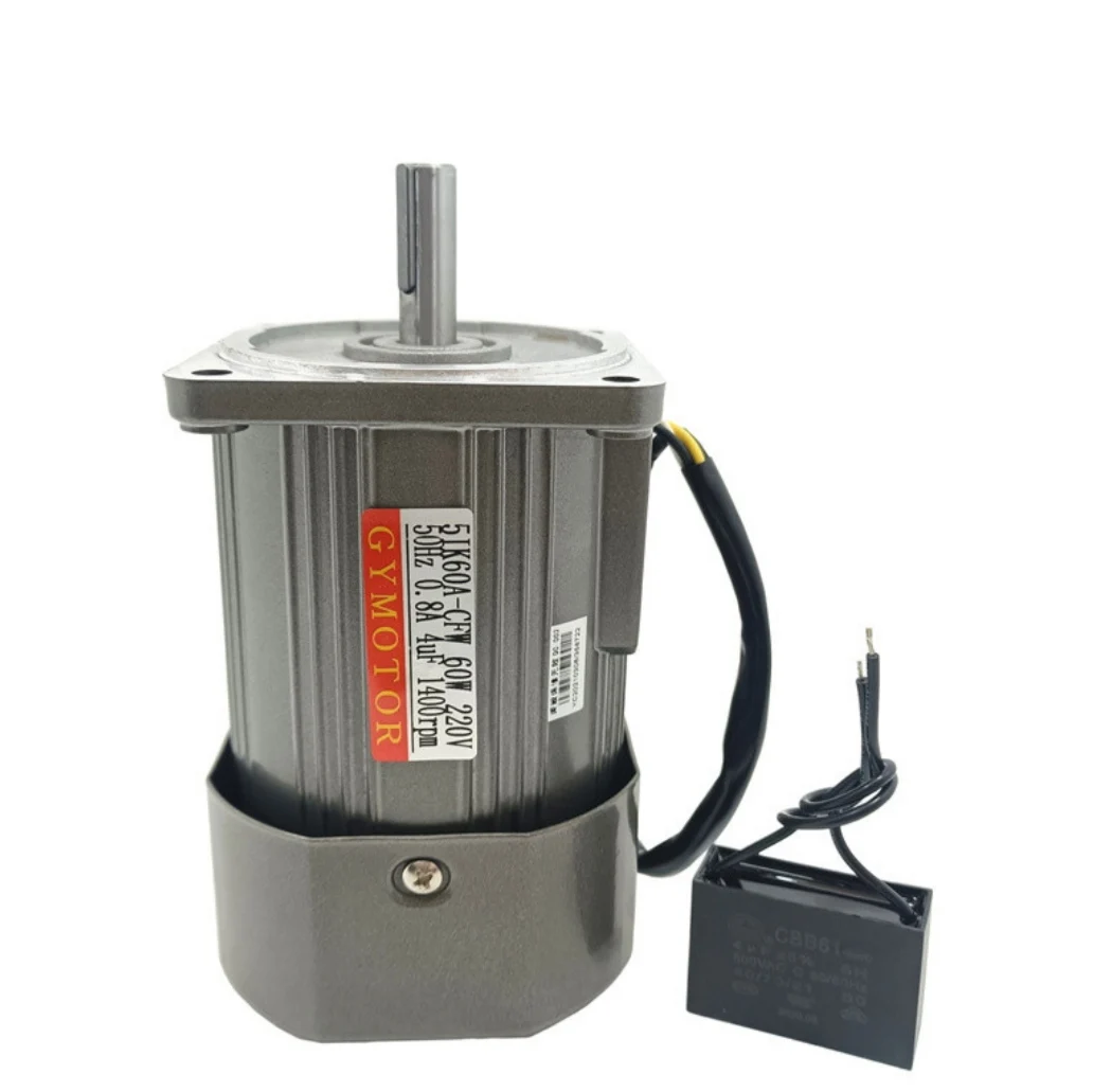 AC 110V 220V 380V 60W 1400rpm Shaft 12mm Single/Three-Phase Fixed/Variable Speed High Speed Constant/Adjustable AC Motor
