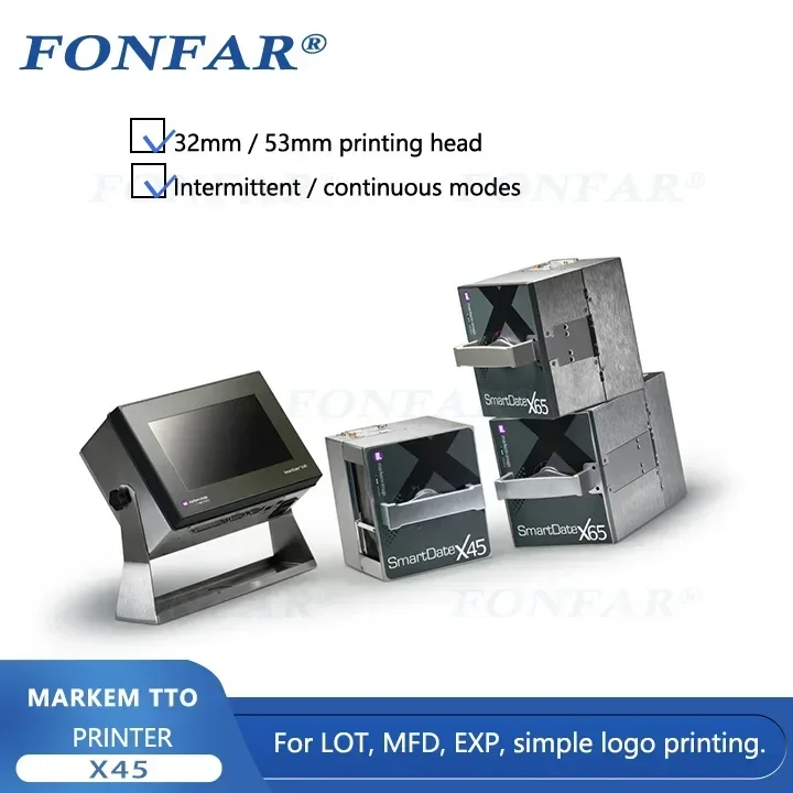 NEW Qr Coding Machine 53mm Tto Printer Markem Smartdate X45 / Markem Smart Imagex40 Thermal Transfer Overprinter Tto Coding