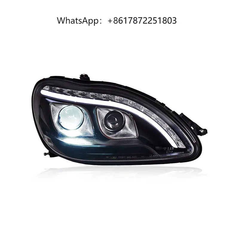 

Car Styg Head Lamp for S-class W220 1998-2005 Headlights LED Headlight Projector Lens DRL Auto Accessories