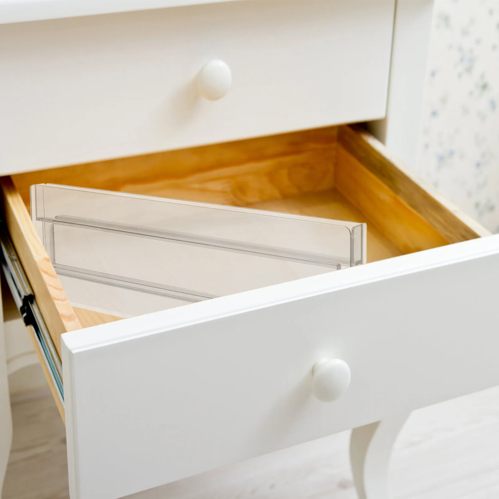 

Expandable Adjustable Drawer Dividers Organizer for Kitchen Utensils Socks Clothing Underwear Drawer Separators Dresser Storage