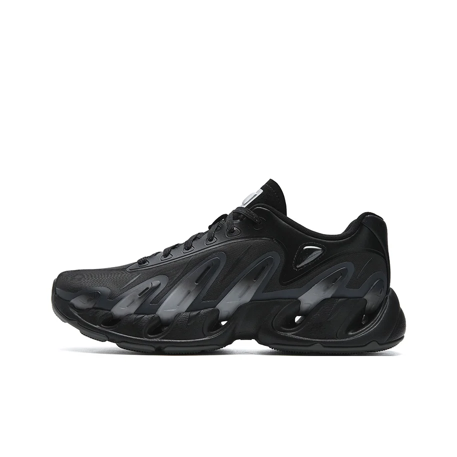 FILA VETTA Cushioning Abrasion Resistant Breathable Lightweight Low top Chunky Sneakers Men's Black/Mist Gray F12M623105FBH