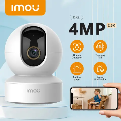 IMOU 4MP Indoor IP Camera 360° PTZ Human Detection Baby Monitor Home Security Night Vision Surveillance Wifi Camera