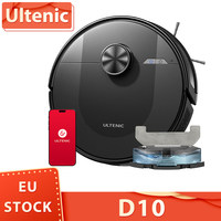 Ultenic D10 Robot Vacuum Cleaner 15min LiDAR Quick Map 4000Pa Suction 120min Runtime Carpet Auto-Boost No-Go Zone APP  Control