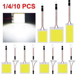 1/4/10 PCS C5W LED Bulbs Festoon 31mm 36mm 39mm 42mm T10 W5W LED Light COB 12V 6500K White Car Interior Dome Reading Trunk Lamps