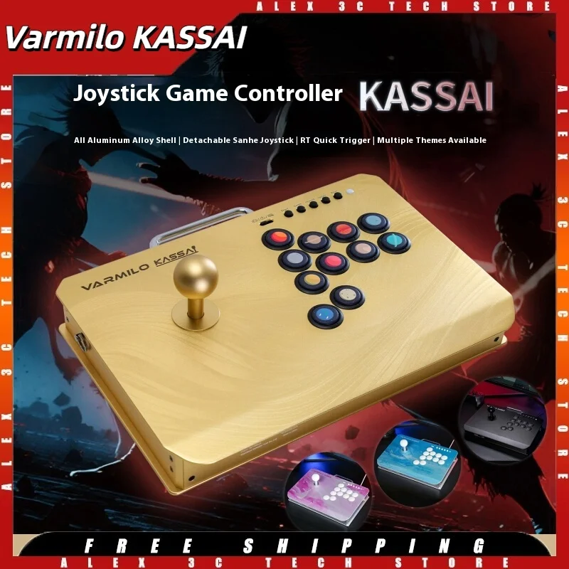 Varmilo KASSAI Gaming Keyboard Controller hitbox Aluminum Shell for Street Fighter6 King of Fighters PS5 Fighting Game Joystick