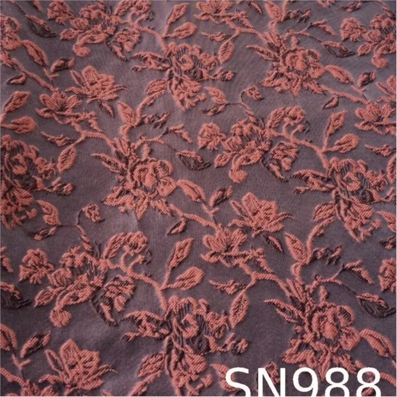 Elegant three-dimensional embossed wool blended floral jacquard fabric for skirts shorts handbags coats and women's woven