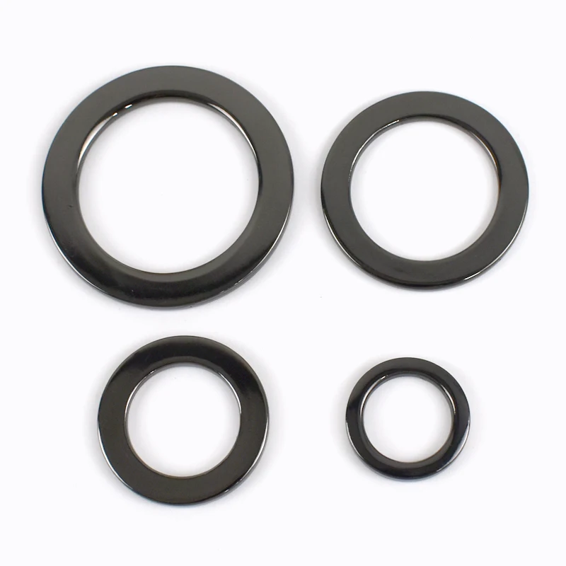10pcs 15/19/31mm flache Metall-O-Ring-Schnallen für Taschen riemen Gurtband Ketten verschluss Handtasche Gürtel Haken Schlaufe DIY Hardware-Zubehör