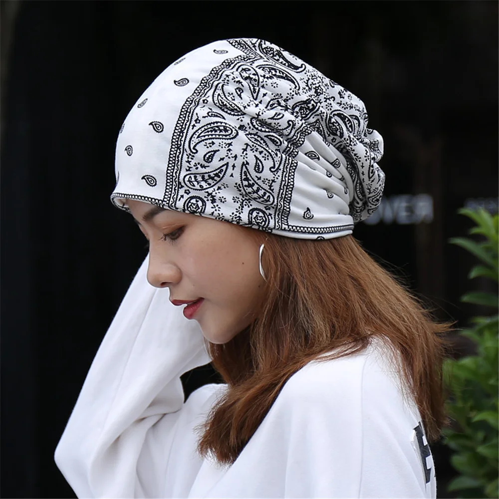 High Quality  Women Beanies Caps Spring Women Beanie Hat For Women Caps 2 Way To Wear Bonnet Festival Gifts